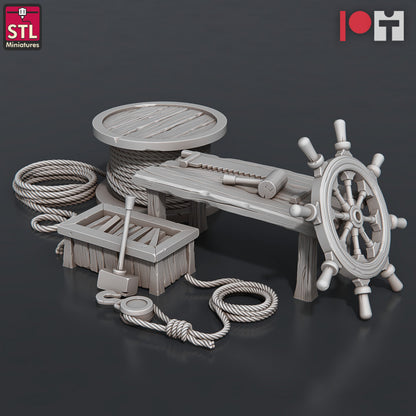 Dungeons & Dragons - STL Miniatures - Airship Crew Set