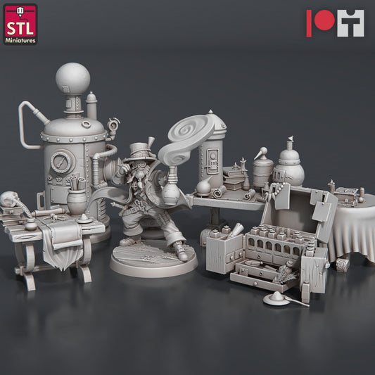 Dungeons & Dragons - STL Miniatures - Alchemist Set