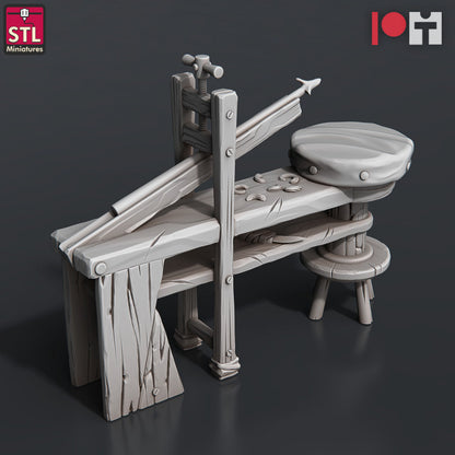 Dungeons & Dragons - STL Miniatures - Arrows And Bow Maker Set