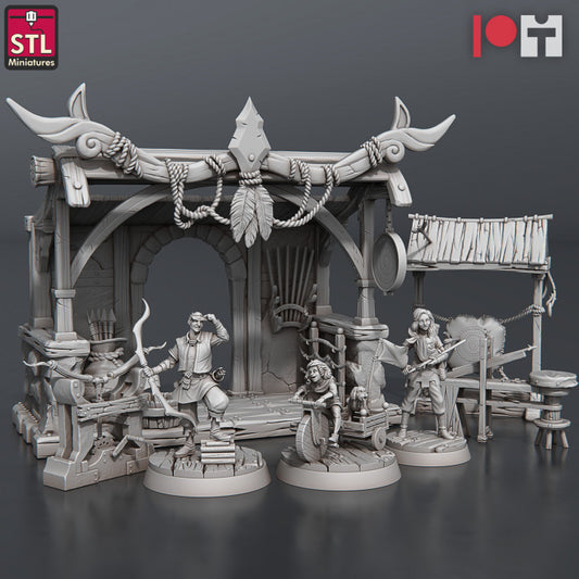 Dungeons & Dragons - STL Miniatures - Arrows And Bow Maker Set