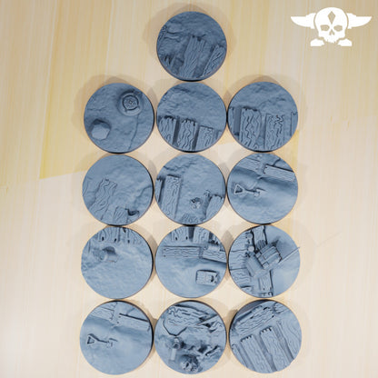 Wargames - Stationforge - GrimGuard - 25mm Trench Bases (13 stk)