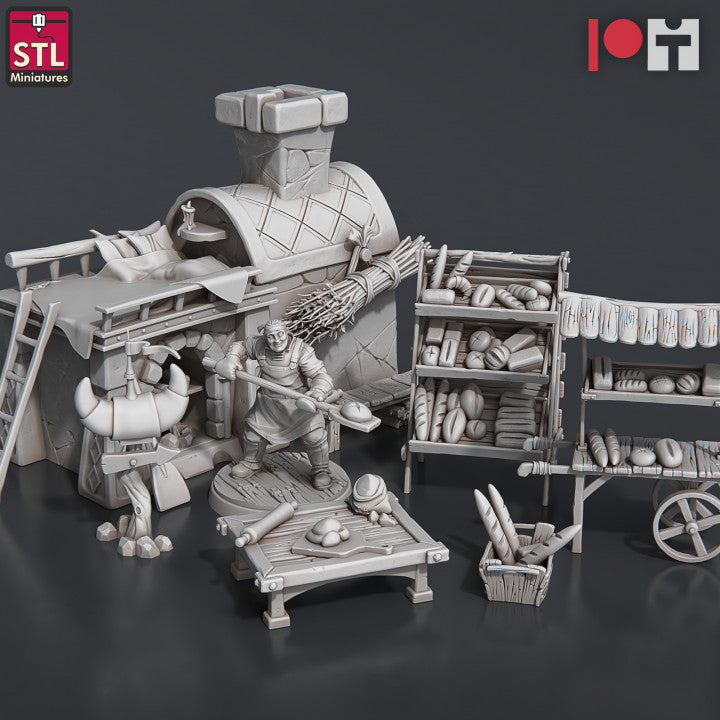 Dungeons & Dragons - STL Miniatures - Baker Set