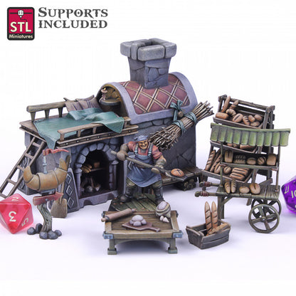 Dungeons & Dragons - STL Miniatures - Baker Set