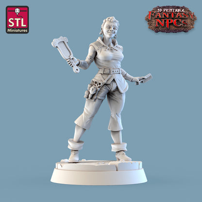 Dungeons & Dragons - STL Miniatures - Barber Shop Set