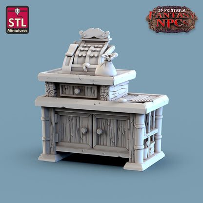 Dungeons & Dragons - STL Miniatures - Barber Shop Set