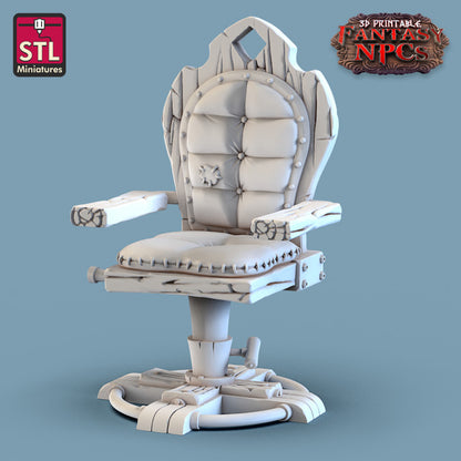Dungeons & Dragons - STL Miniatures - Barber Shop Set