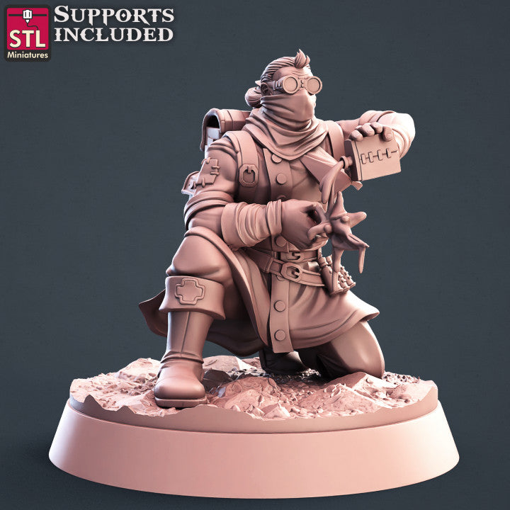 Dungeons & Dragons - STL Miniatures - Battlefield Medic Set