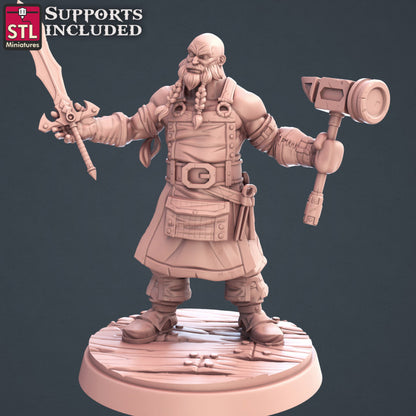 Dungeons & Dragons - STL Miniatures - Blacksmith Weapon Store Set