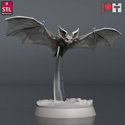 Dungeons & Dragons - STL Miniatures - Blood Bats Set (4 Figurer)