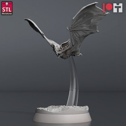 Dungeons & Dragons - STL Miniatures - Blood Bats Set (4 Figurer)