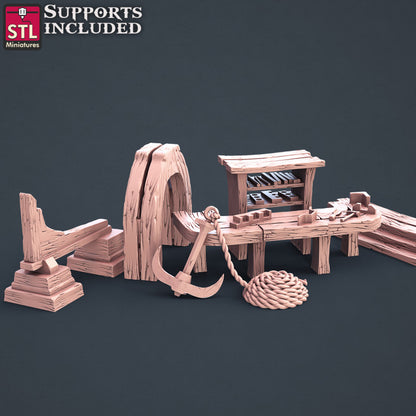Dungeons & Dragons - STL Miniatures - Boat Builder Set