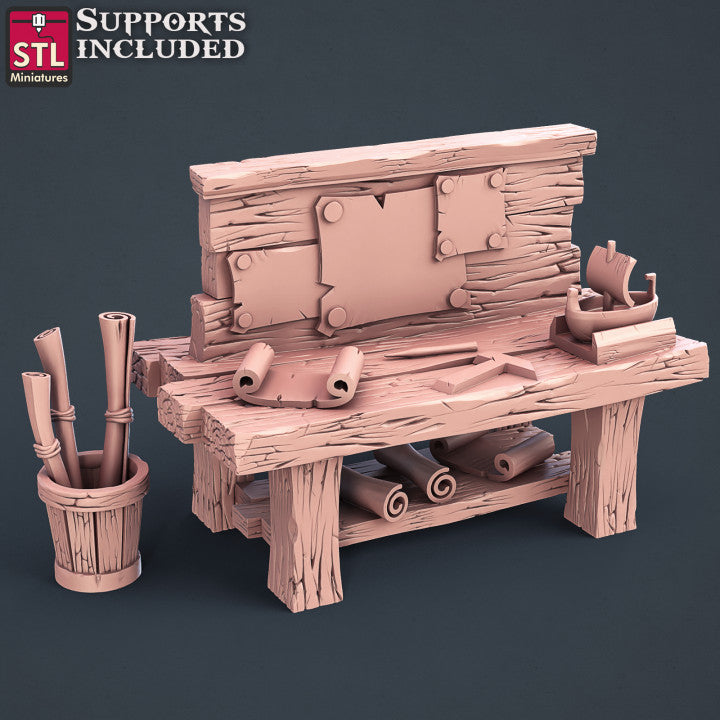 Dungeons & Dragons - STL Miniatures - Boat Builder Set