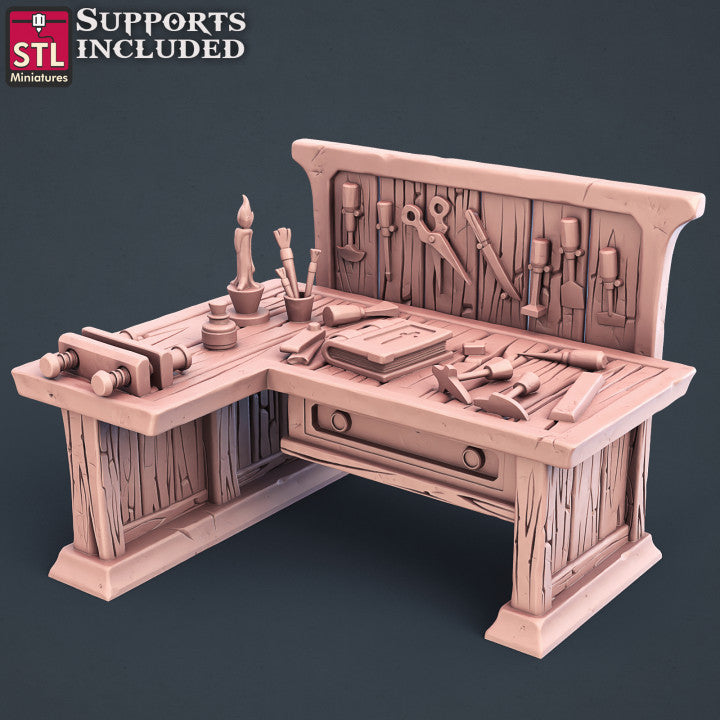 Dungeons & Dragons - STL Miniatures - Bookbinder Set