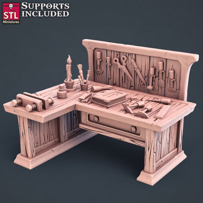 Dungeons & Dragons - STL Miniatures - Bookbinder Set