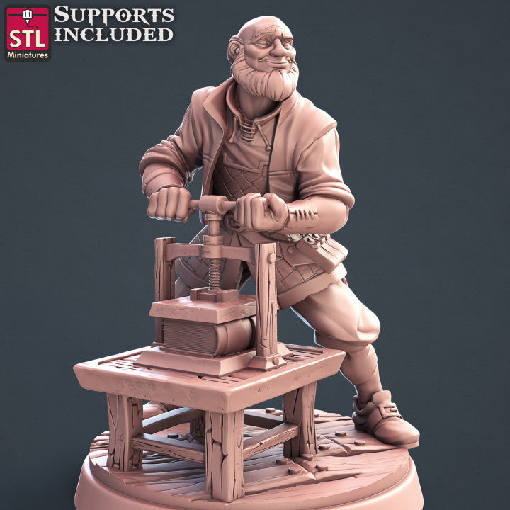 Dungeons & Dragons - STL Miniatures - Bookbinder Set