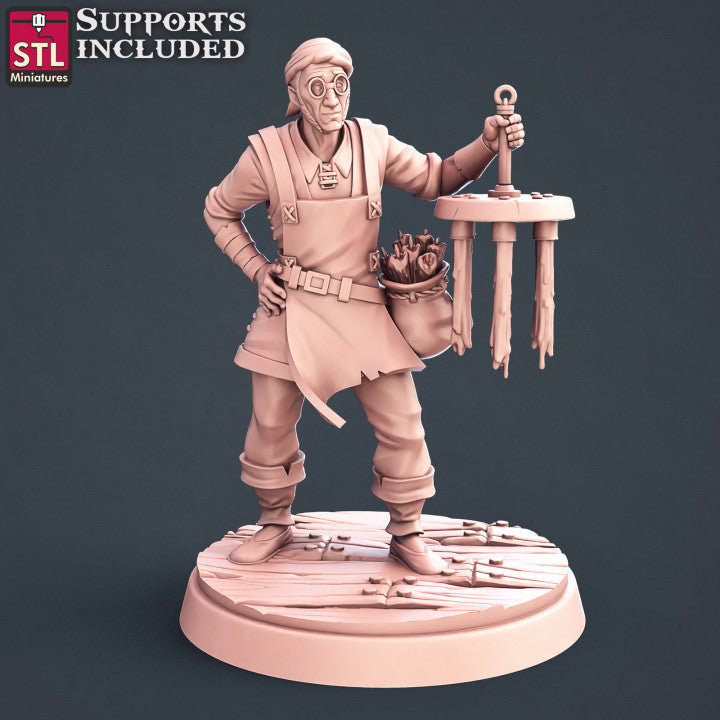 Dungeons & Dragons - STL Miniatures - Candle Maker Set