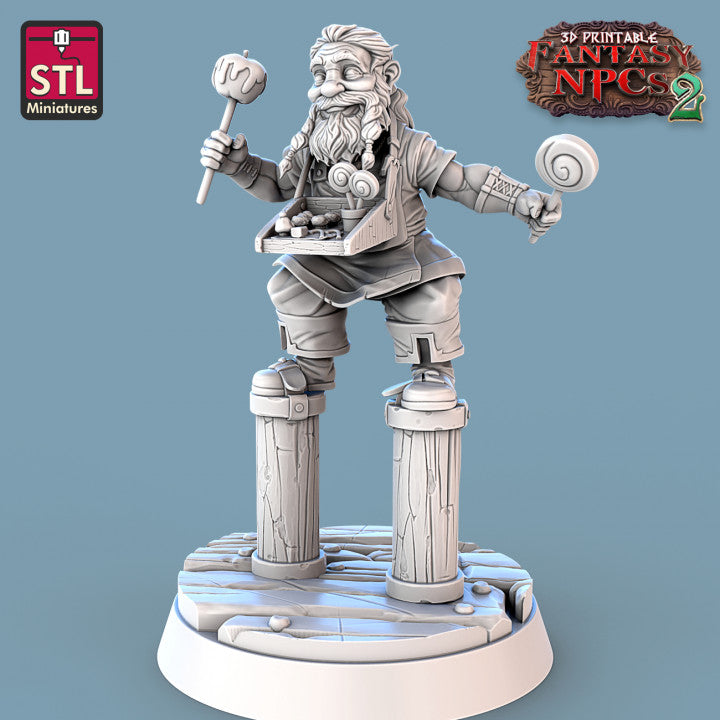 Dungeons & Dragons - STL Miniatures - Candy Seller Set