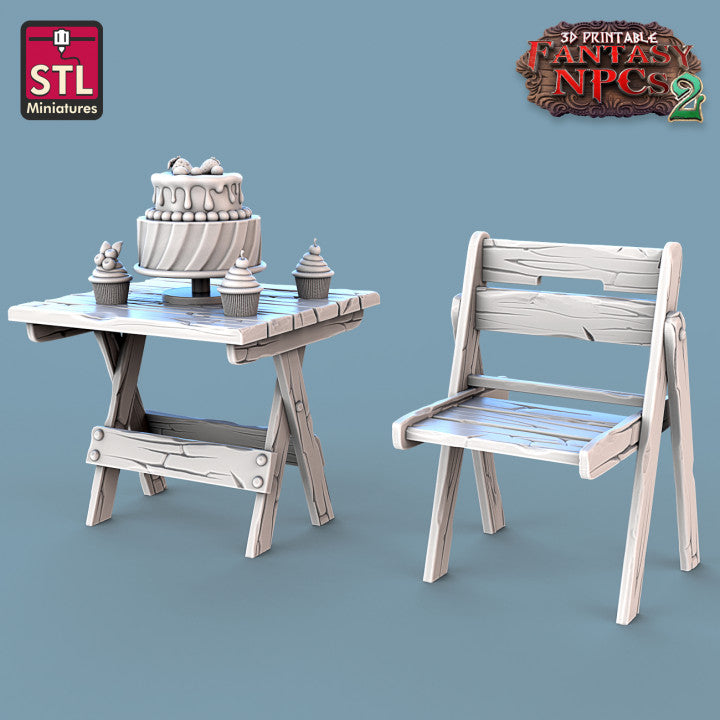 Dungeons & Dragons - STL Miniatures - Candy Seller Set