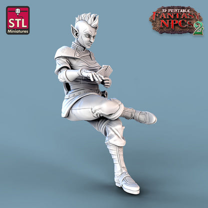 Dungeons & Dragons - STL Miniatures - Card Players Set