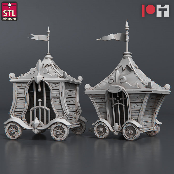 Dungeons & Dragons - STL Miniatures - Carnival Set 2