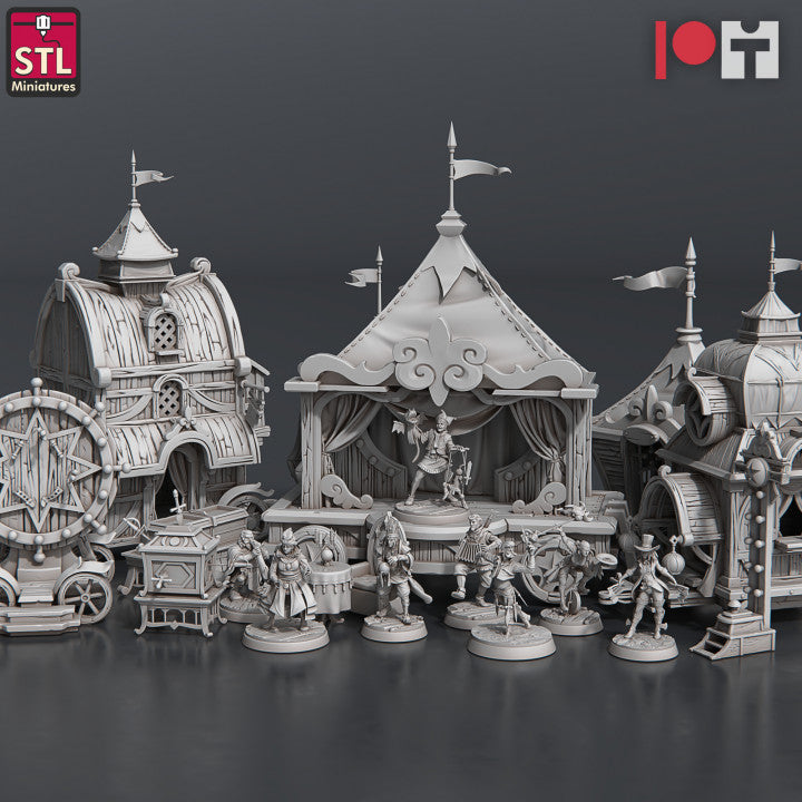 Dungeons & Dragons - STL Miniatures - Carnival Set 2