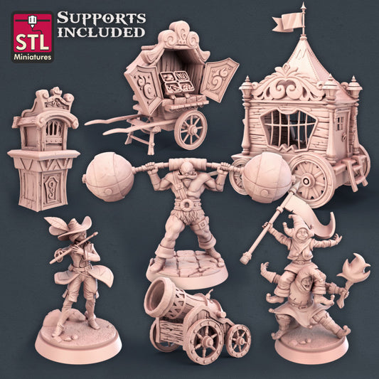 Dungeons & Dragons - STL Miniatures - Carnival Set