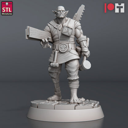 Dungeons & Dragons - STL Miniatures - Carpenter Set