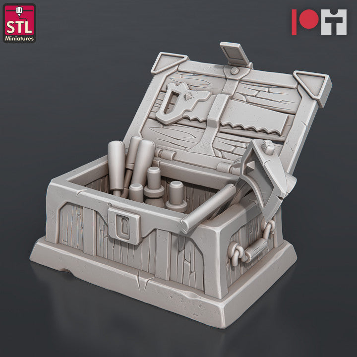 Dungeons & Dragons - STL Miniatures - Carpenter Set