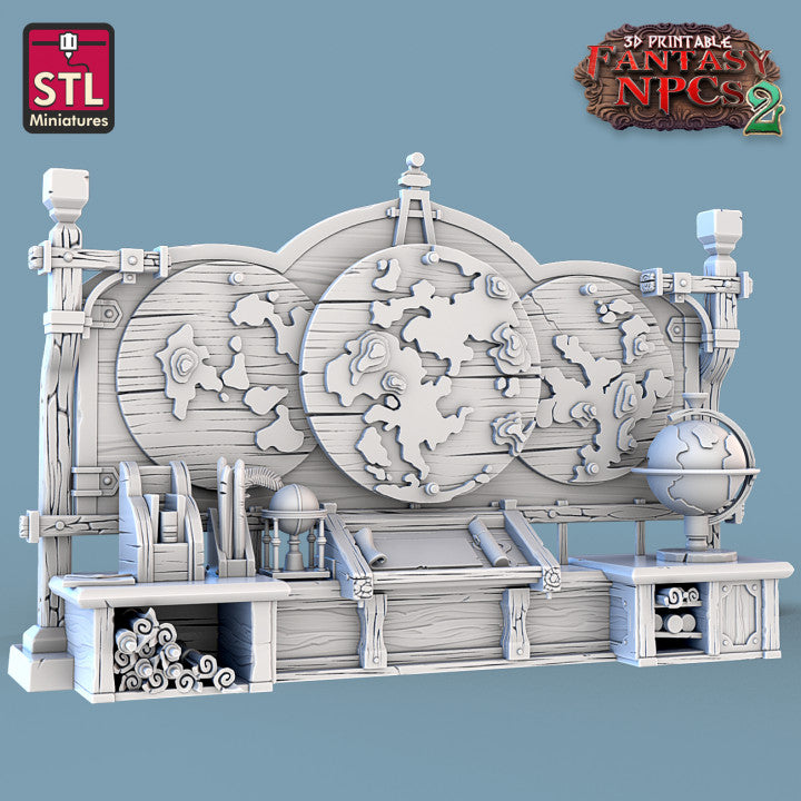 Dungeons & Dragons - STL Miniatures - Cartographers Set