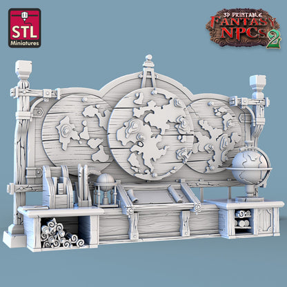 Dungeons & Dragons - STL Miniatures - Cartographers Set