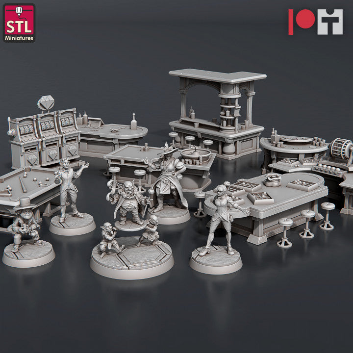 Dungeons & Dragons - STL Miniatures - Casino Set