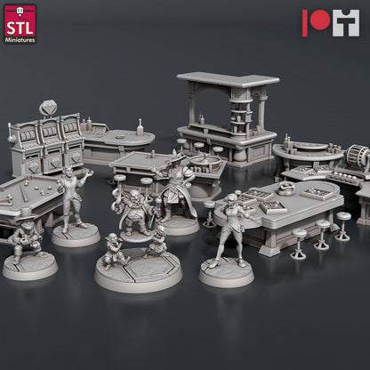 Dungeons & Dragons - STL Miniatures - Casino Set