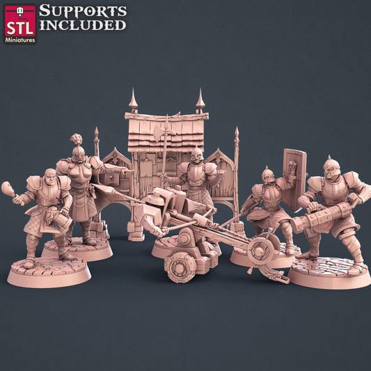Dungeons & Dragons - STL Miniatures - City Guards Set