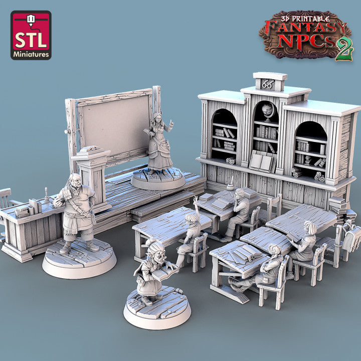 Dungeons & Dragons - STL Miniatures - Classroom Set