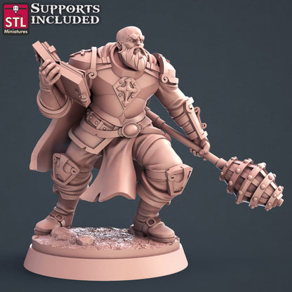 Dungeons & Dragons - STL Miniatures - Cleric Set