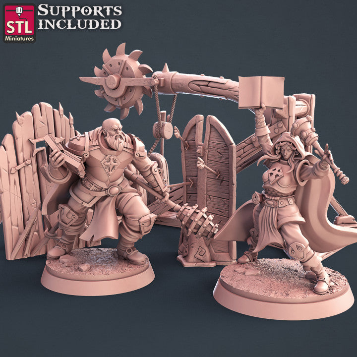 Dungeons & Dragons - STL Miniatures - Cleric Set