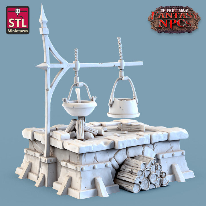 Dungeons & Dragons - STL Miniatures - Cook Set
