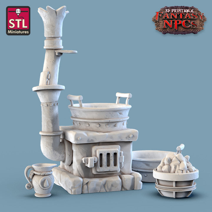 Dungeons & Dragons - STL Miniatures - Cook Set