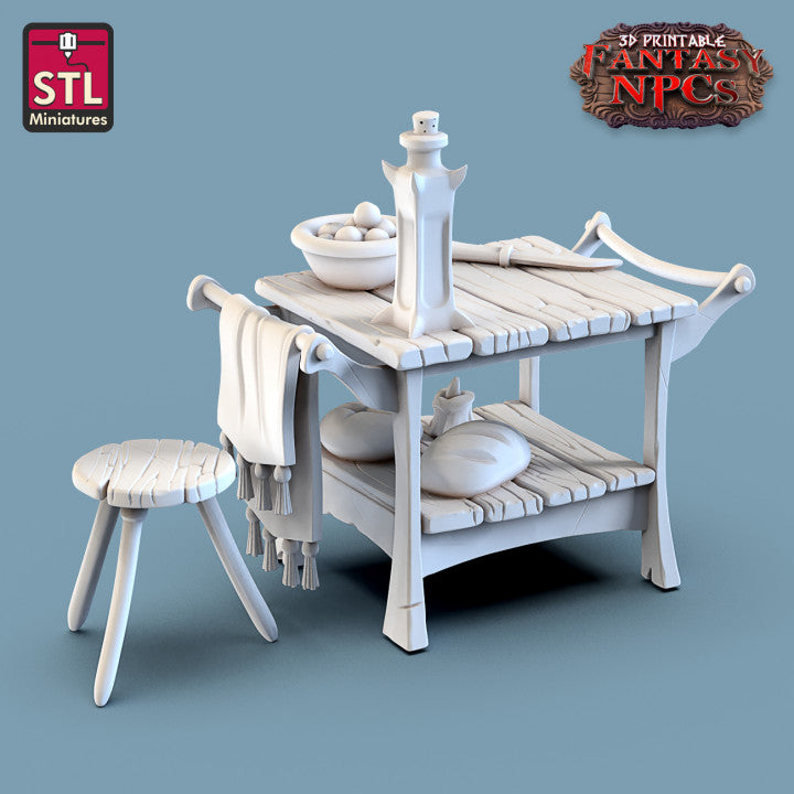 Dungeons & Dragons - STL Miniatures - Cook Set
