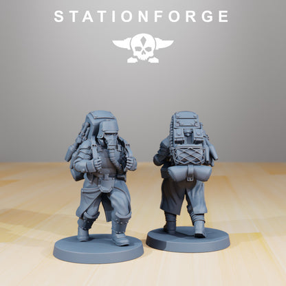Wargames - Stationforge - GrimGuard - Armored Squad (5 Figurer)