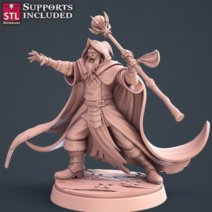 Dungeons & Dragons - STL Miniatures - Darkwizard Set