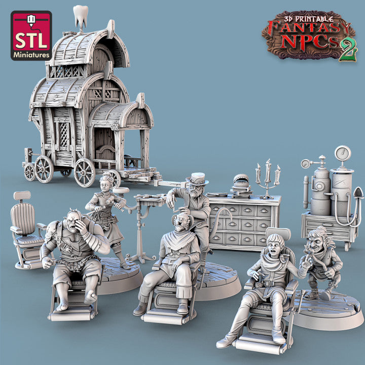 Dungeons & Dragons - STL Miniatures - Dentist Set