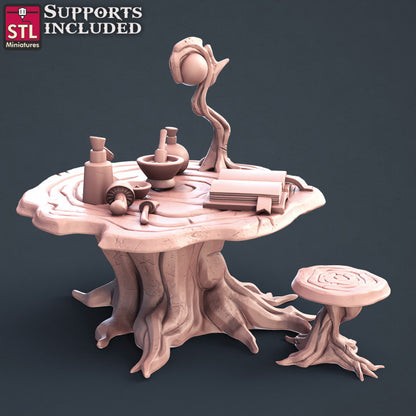 Dungeons & Dragons - STL Miniatures - Druid Set