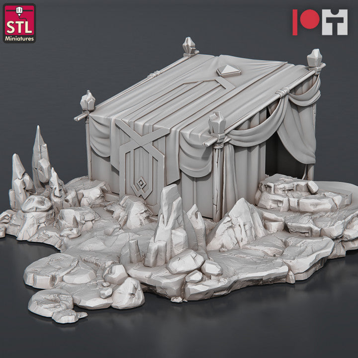 Dungeons & Dragons - STL Miniatures - Dwarven Camp Set