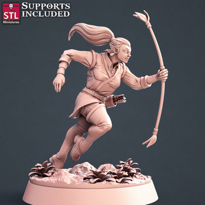 Dungeons & Dragons - STL Miniatures - Elf Archers Set