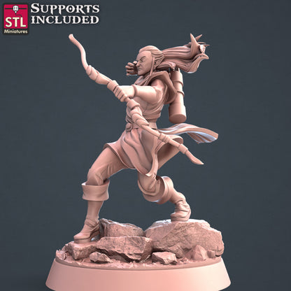 Dungeons & Dragons - STL Miniatures - Elf Archers Set