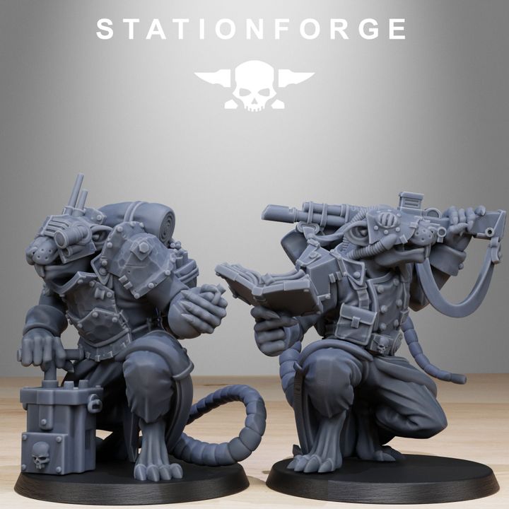 Wargames - Stationforge - GrimGuard - Raticus Squad (10 Figurer)