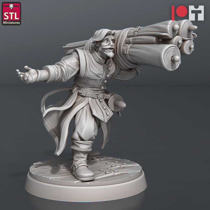 Dungeons & Dragons - STL Miniatures - Fabric Seller Set