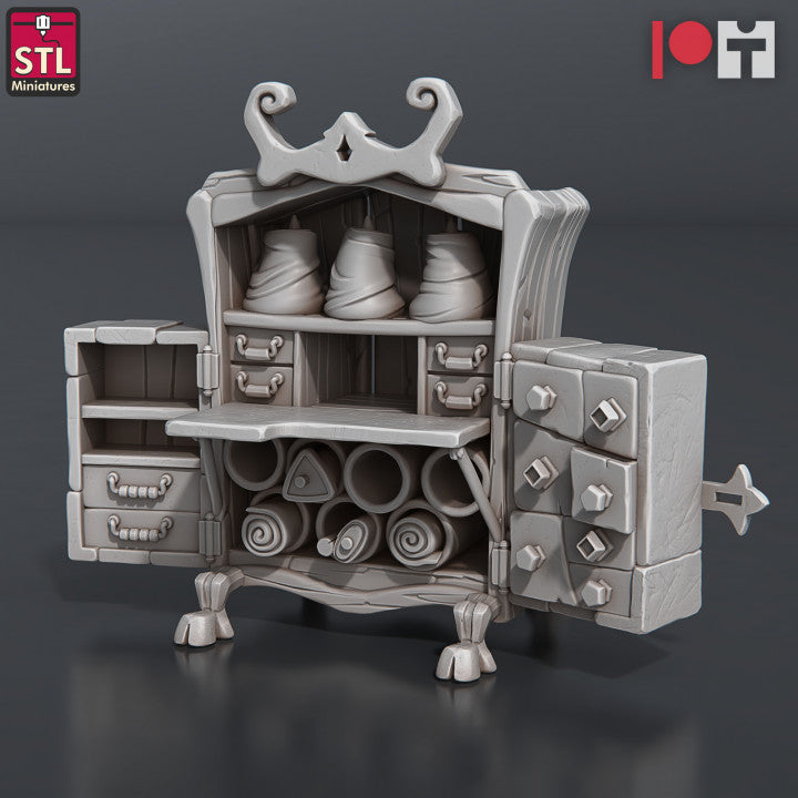 Dungeons & Dragons - STL Miniatures - Fabric Seller Set