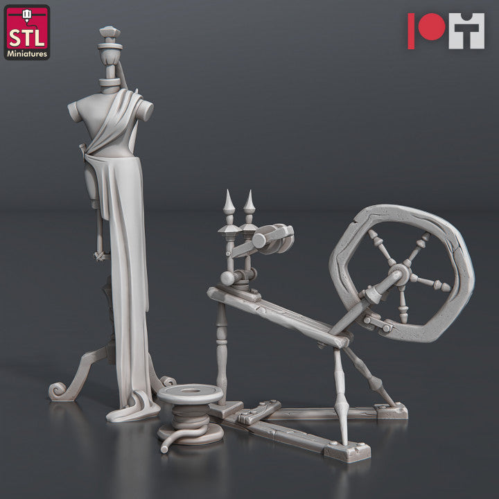 Dungeons & Dragons - STL Miniatures - Fabric Seller Set